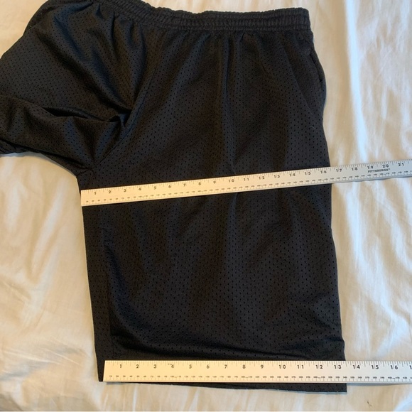 Men's Black Athletic Mesh Shorts Lined 6XL Basketball Workout - Picture 11 of 11